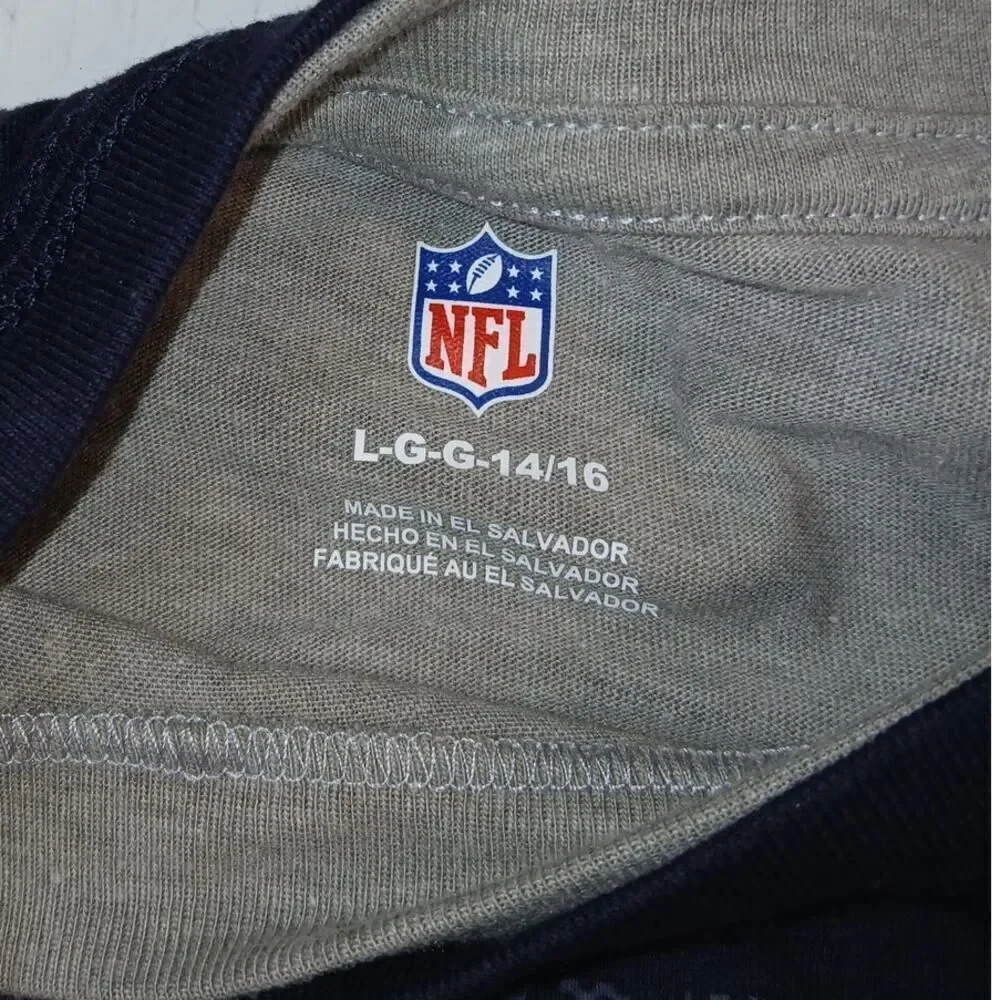 New England Patriots Boys' New w/Tags 2-Piece Shirt Set - Large (14/16)